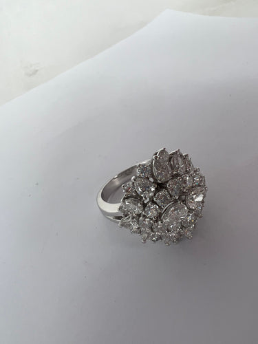 Bague 54 Bague cocktail fantaisie diamant 58 Facettes RNG-145