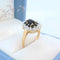 Bague 63.5 Bague marguerite Saphirs et Diamants Or 18 K 58 Facettes AA 1727