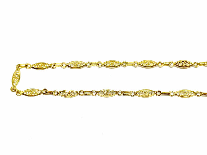 Collier Collier or jaune Art Déco 58 Facettes