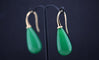 Boucles d'oreilles Boucles d'oreilles pendantes en or avec pierre de jade 58 Facettes