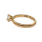 Bague 47.5 Bague solitaire en or jaune avec diamant 58 Facettes SN13
