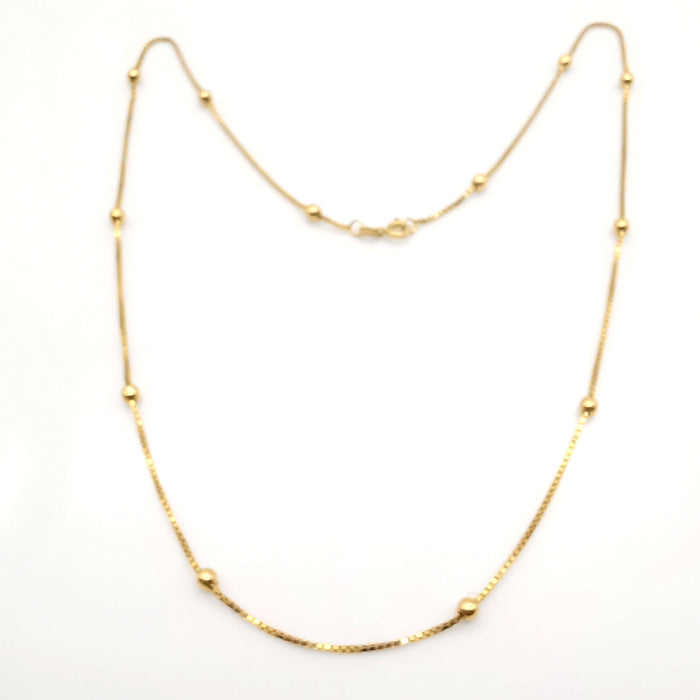 Yellow gold necklace