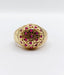 Bague 55 Bague dôme Art Déco or jaune, rubis (circa 1950) 58 Facettes A03982