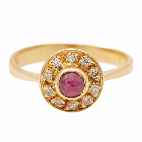 Bague 45 bague Or jaune Rubis, Diamant 58 Facettes 2528385CN