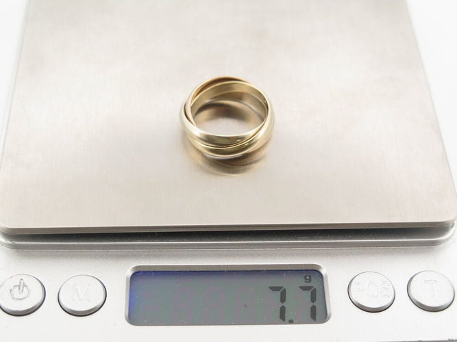 Bague 52 vintage bague CARTIER trinity mm classique 3 anneaux t52 en or 18k 58 Facettes 267271