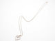 Collier Collier or blanc 750 coeur et diamants chaine gourmet 58 Facettes