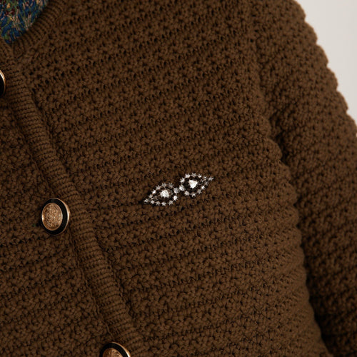 Broche BROCHE EN ARGENT DIAMANTS 58 Facettes