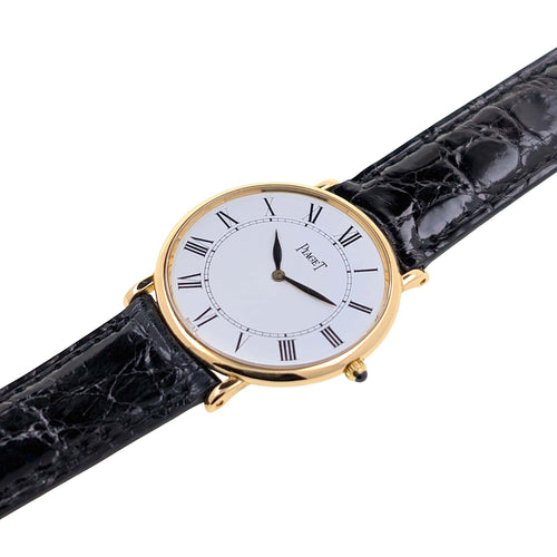 Montre PIAGET - Montre Altiplano Ultra Thin en or jaune massif 9025, calibre 9P1 à remontage manuel, année 1960, + boucle Piaget d'origine en or 58 Facettes