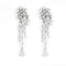 Boucles d'oreilles Boucles d'oreilles pendantes en or blanc pavées de diamants 58 Facettes