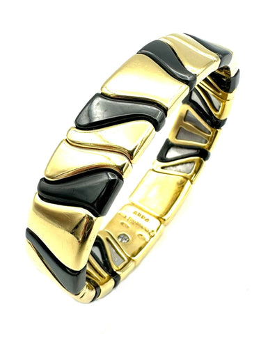 Bracelet MARINA B. Bracelet or 18K et émail 58 Facettes