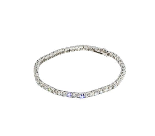 Bracelet Bracelet Tennis Diamants Or Blanc 58 Facettes