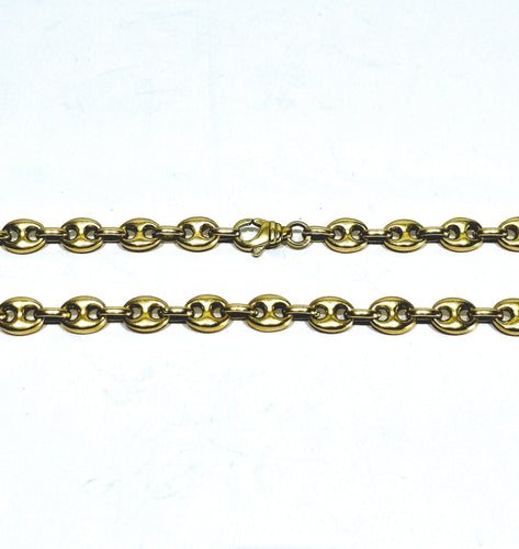 Collier Chaine Or Jaune Grains De Café 58 Facettes