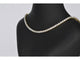 Yellow gold necklace with 3.50 carats diamonds 
