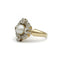 Bague 46.5 Bague - Or jaune, diamants et perle 58 Facettes 1196