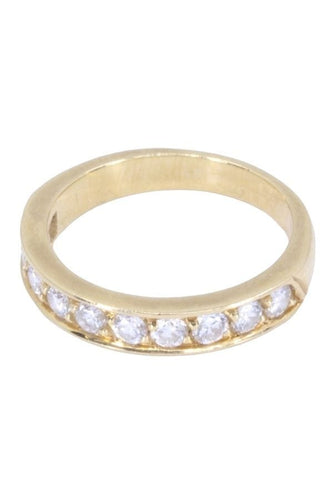 Bague 52 DEMI-ALLIANCE DIAMANTS 58 Facettes 88031