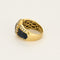 Bague 52.5 Bague vintage en or jaune, diamants et saphirs. 58 Facettes