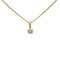 Collier Collier or jaune 750 diamant 0.50 carats serti clos 58 Facettes 1244
