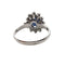 Bague 56 Bague marguerite en or saphir et diamants 58 Facettes