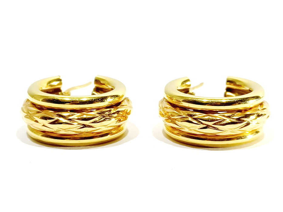 Pair Of Gold Hoop Earrings