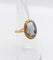 Bague 51 Bague antique or jaune 14k camée sur agate 58 Facettes A06168