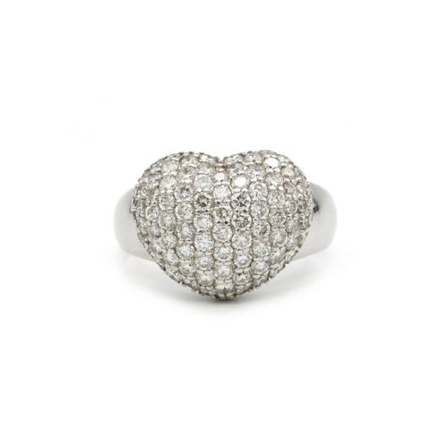Bague Bague - Platine et Diamants 58 Facettes 220560R