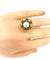 Bague 52 Bague or et argent perle fine et diamants 58 Facettes AB348
