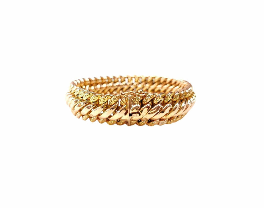 Bracelet Bracelet maille américaine or jaune 58 Facettes BRAC.US.1267.3