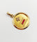 Pendentif AUGIS - Pendentif médaille d'amour  23mm or jaune et rubis  "+ QU'HIER - QUE DEMAIN" 58 Facettes A06325