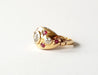 Bague 51 Bague or jaune 18K - Diamants et rubis 58 Facettes