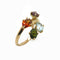 Bague Bague or jaune et pierres fines colorées 58 Facettes