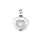 Pendentif Chopard Pendentif Coeur Happy Diamonds Or blanc Diamant 58 Facettes 3860553RV