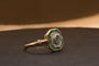 Bague 53 Gold Emerald And Diamond Ring 58 Facettes