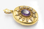 Pendentif Broche-pendentif en or jaune, améthyste, perles fines, fin XIXe siècle 58 Facettes 11245