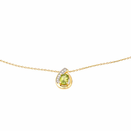 Collier Collier Or jaune Péridot, Diamant 58 Facettes 4166995RV