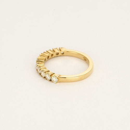 Bague 53,5 Bague semi-alliance en Or jaune et diamants 58 Facettes TAR1278X2