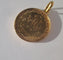 Médaille pendentif Vierge Miraculeuse ancienne en or rose 18 carats