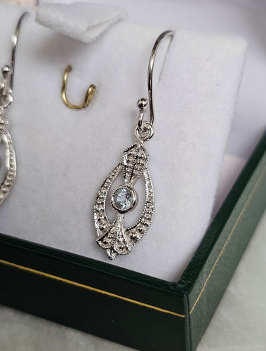 Boucles d'oreilles Boucles d'oreilles Aigue-marines 58 Facettes 626