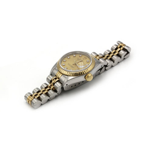 Montre Montre Or Acier Lady Datejust - ROLEX 58 Facettes 250288R