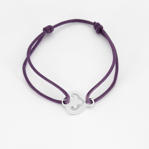 Bracelet Bracelet OJ.Perrin Coeur légendes or blanc 58 Facettes