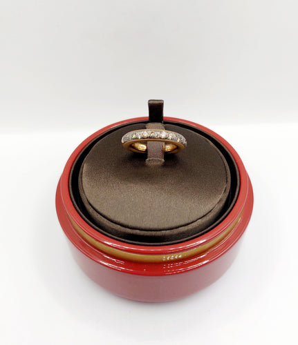 Bague 51 Pomellato - Alliance Iconica en or rose 18k et diamants bruns 58 Facettes A06511