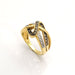 Bague 56 Bague en or jaune diamants 58 Facettes