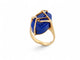 Bague 54 vintage bague FRED t54 en or jaune 18k sertie pierre lapis lazuli 9gr 58 Facettes 269965