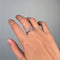 Bague 57 Solitaire accompagné - Or, Platine & Diamants 58 Facettes 250275R