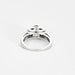 Bague 47 Solitaire or blanc, saphir et diamants 58 Facettes GU105