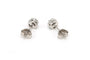 Boucles d'oreilles Boucles d'oreilles contemporaine en or blanc 18 carats serties de diamant 58 Facettes B670