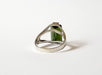 56 Bague or blanc tourmaline verte 58 Facettes