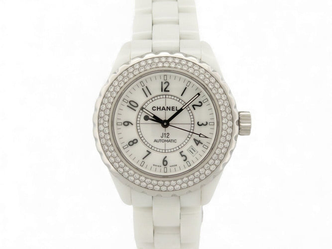 Montre montre CHANEL j12 h0969 ceramique diamants 1.6ct 38mm automatique 58 Facettes 271949