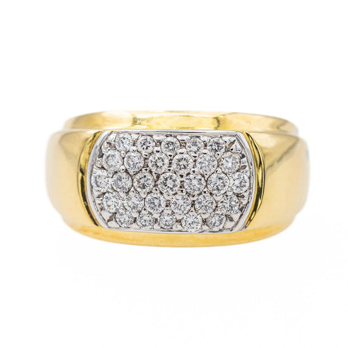 Bague 54 Bague Or jaune, Or blanc Diamant 58 Facettes 3130843CN