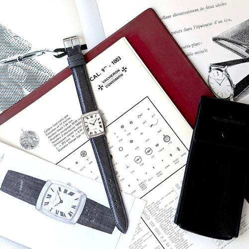 Bague RARE Vacheron Constantin for Chaumet 6990 18k White Gold Circa 1966 Rectangular Cushion 58 Facettes