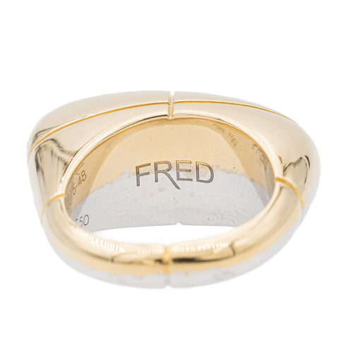 Bague 48 Fred Bague Bicolore  Or jaune, Or blanc 58 Facettes 2609079CN
